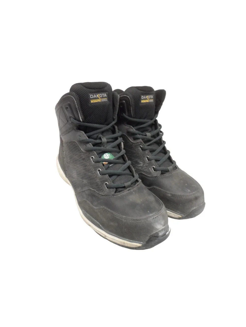Dakota Men's 3617 Mid-Cut Quad Lite Steel Toe Steel Plate Shoes Black Size 10M